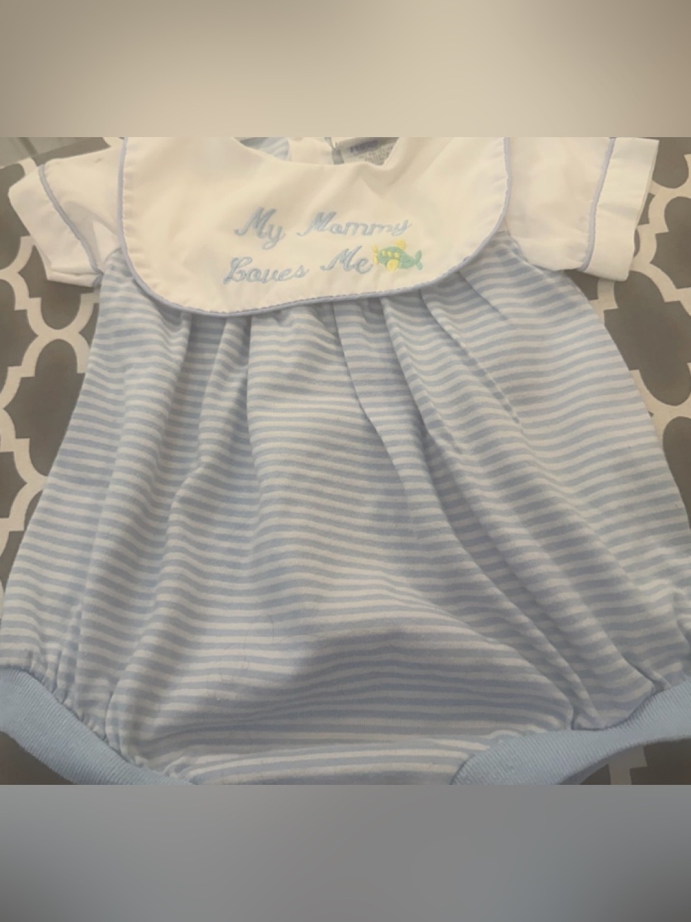 Alexis bubble snap bottom large embroidered collar